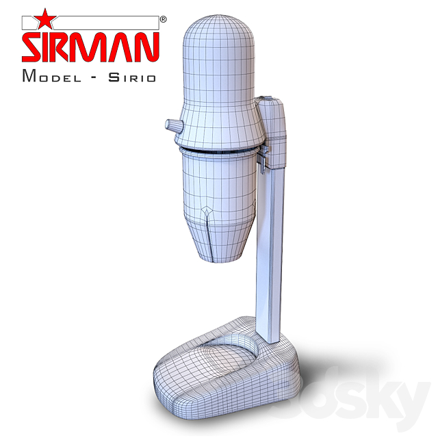 Mixer for milkshakes – Sirman SIRIO 3DSMax File - thumbnail 3