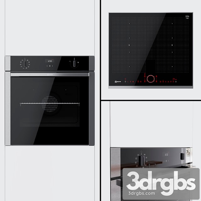 Neff – oven b4acf4hn0 and hob t66ts6rn0 2 3dsmax Download - thumbnail 1