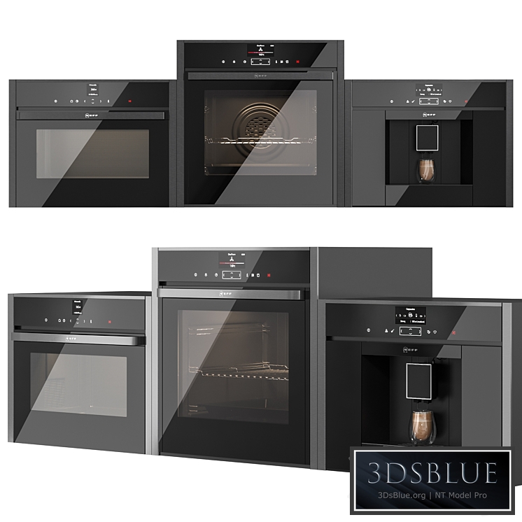 Neff set of kitchen appliances 3DS Max - thumbnail 3