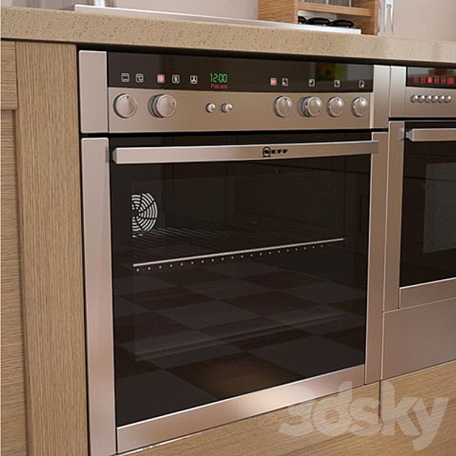 NEFF_E15M74NO-oven 3DS Max Model - thumbnail 1