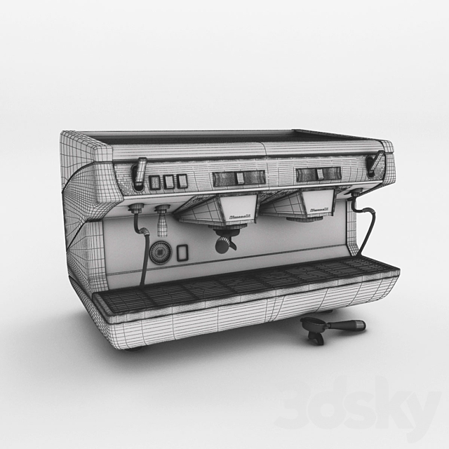 Nuova Simonelli Appia II coffee machine 3ds Max - thumbnail 2