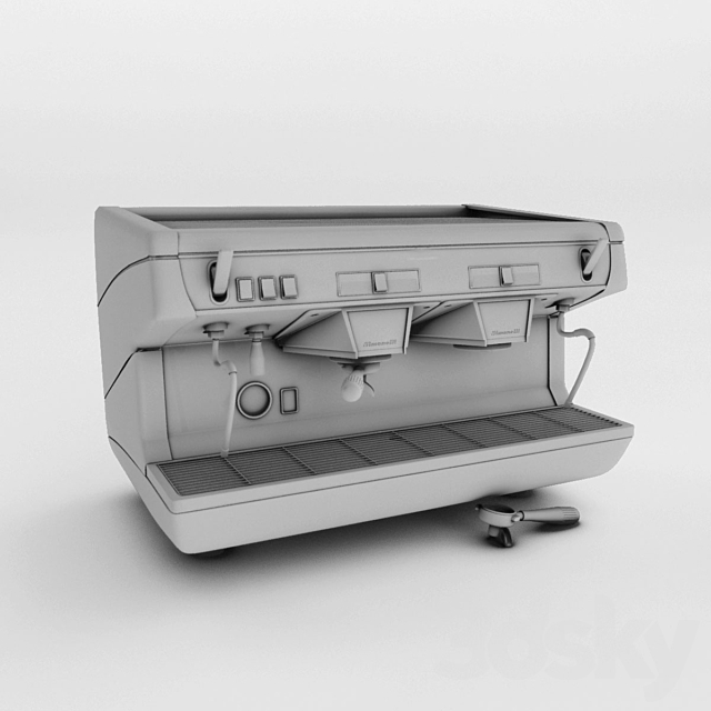 Nuova Simonelli Appia II coffee machine 3ds Max - thumbnail 3