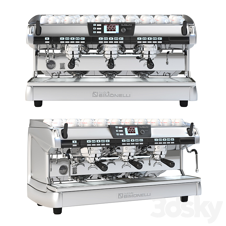 Nuova Simonelli Aurelia II Digit (2gr \/ 3gr \/ 4gr) 3DS Max - thumbnail 1