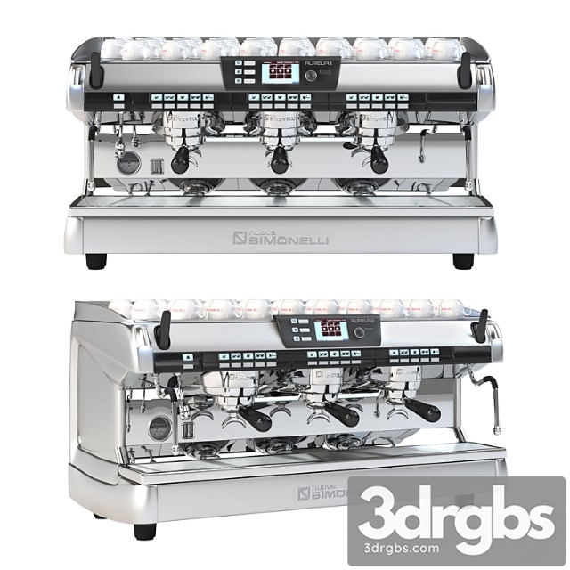 Nuova Simonelli Aurelia Li Digit 2gr 3gr 4gr 3dsmax Download - thumbnail 1