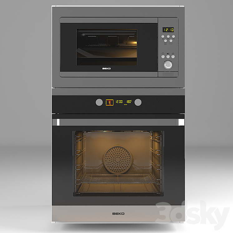 Oven Beko MWB-2310EX and OIM25601X 3DS Max - thumbnail 1