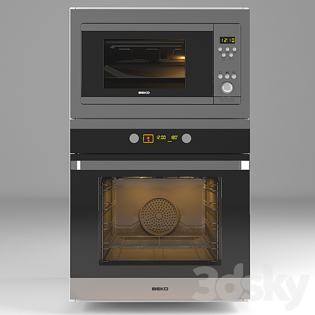 Oven Beko MWB-2310EX and OIM25601X 3DSMax File - thumbnail 1