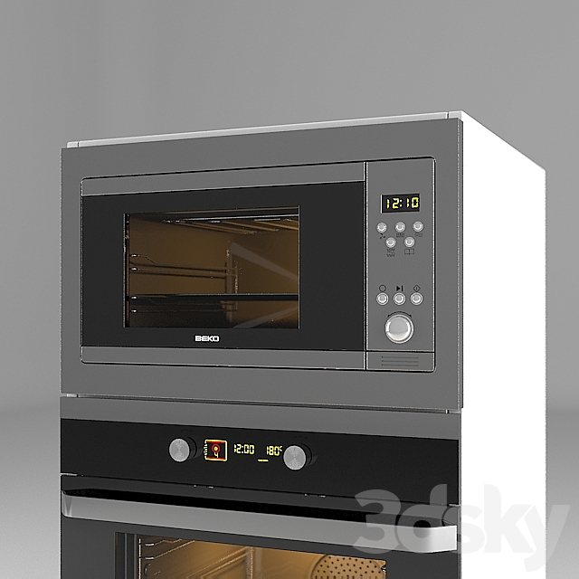 Oven Beko MWB-2310EX and OIM25601X 3DSMax File - thumbnail 3