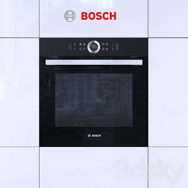 Oven BOSCH HBG633BB1 Serie 8 3ds Max - thumbnail 1