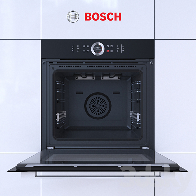 Oven BOSCH HBG633BB1 Serie 8 3ds Max - thumbnail 2