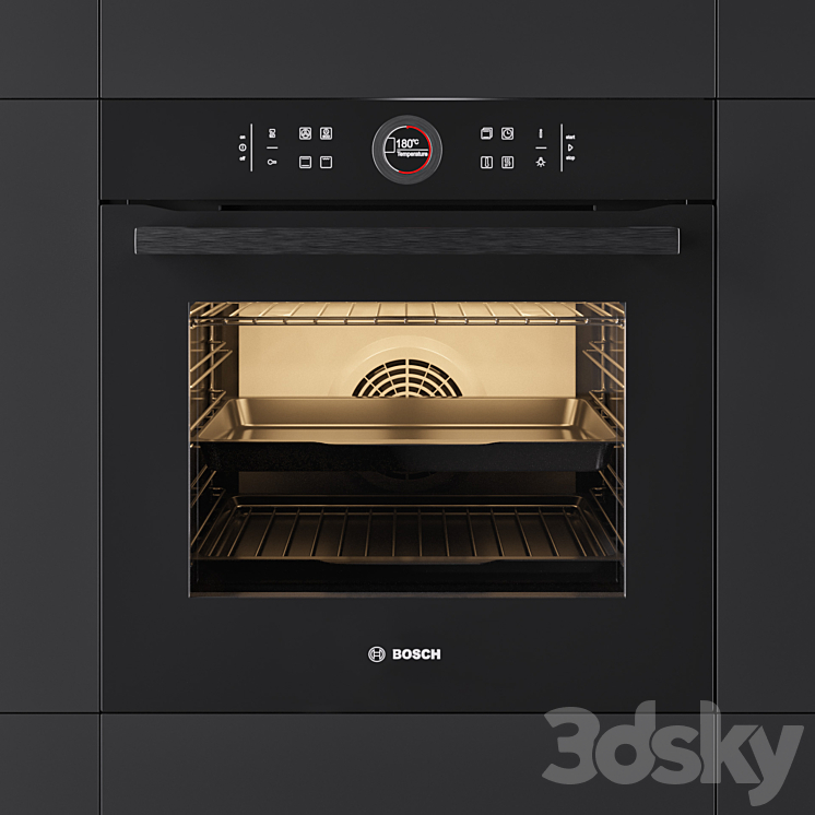 Oven BOSCH HBG634BB1 3DS Max - thumbnail 1