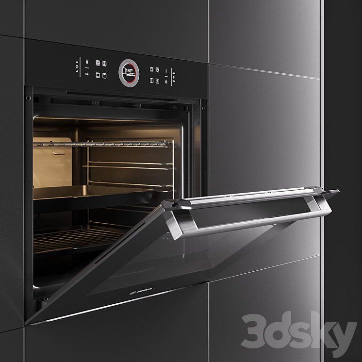 Oven BOSCH HBG634BB1 3DS Max - thumbnail 2