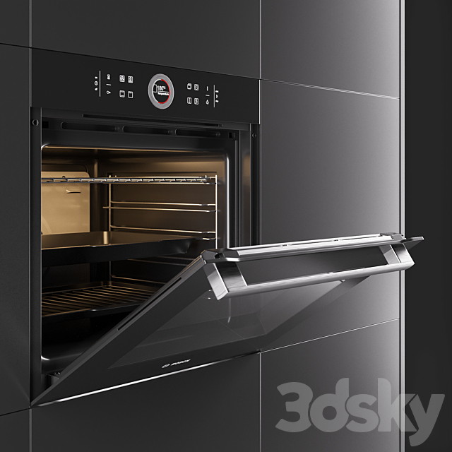 Oven BOSCH HBG634BB1 3DSMax File - thumbnail 2