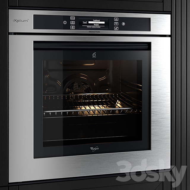 Oven by Whirlpool AKZM 8910 3ds Max - thumbnail 1