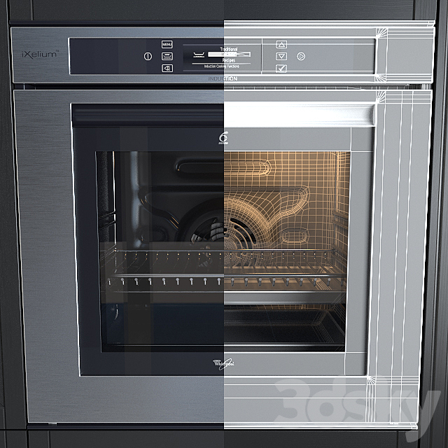 Oven by Whirlpool AKZM 8910 3ds Max - thumbnail 3