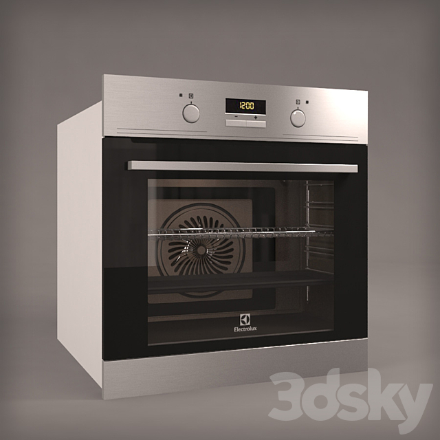 Oven Electrolux EOB3311AOX 3DS Max Model - thumbnail 1