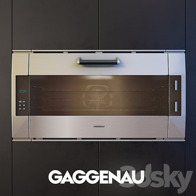 Oven Gaggenau EB 385-110 3DS Max Model - thumbnail 1