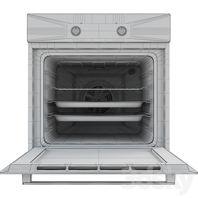 Oven Gorenje BO6737E03AWG 3DS Max Model - thumbnail 6