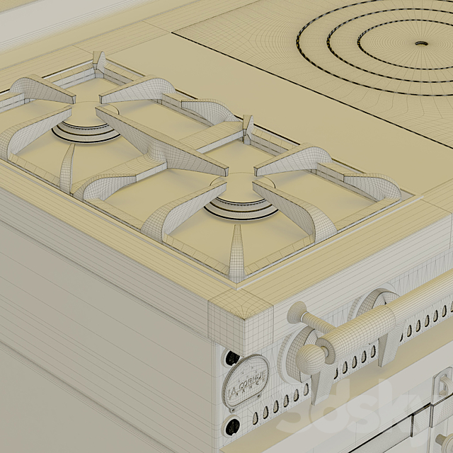 Oven La Cornue 120 sm 3DSMax File - thumbnail 3