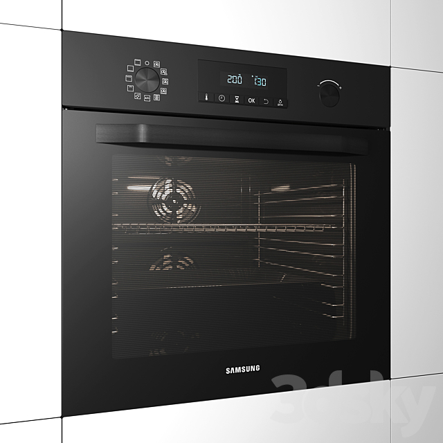 Oven SAMSUNG NV70K2340RB 3ds Max - thumbnail 1