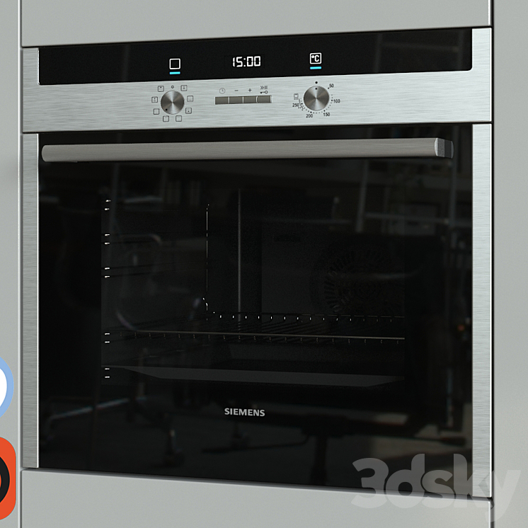 Oven Siemens HB23GB540 3DS Max - thumbnail 1