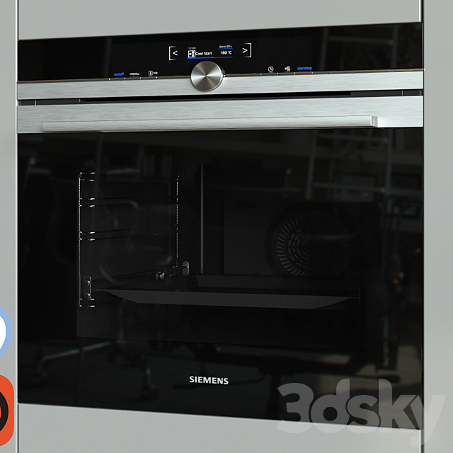 Oven Siemens HM633GNS1 3DSMax File - thumbnail 1