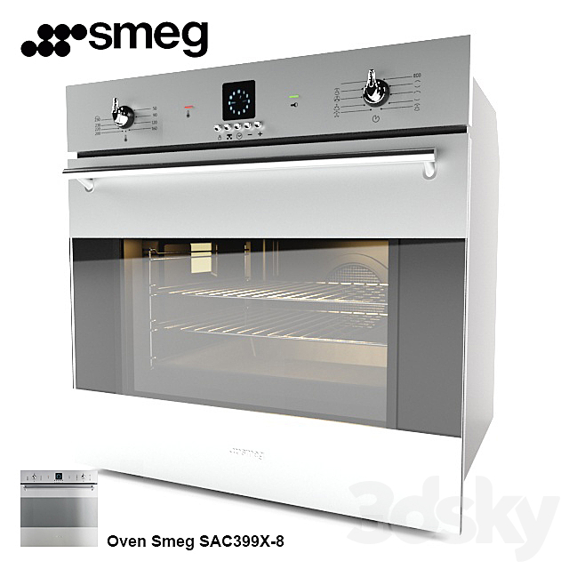 Oven Smeg SAC399X-8 3DSMax File - thumbnail 1