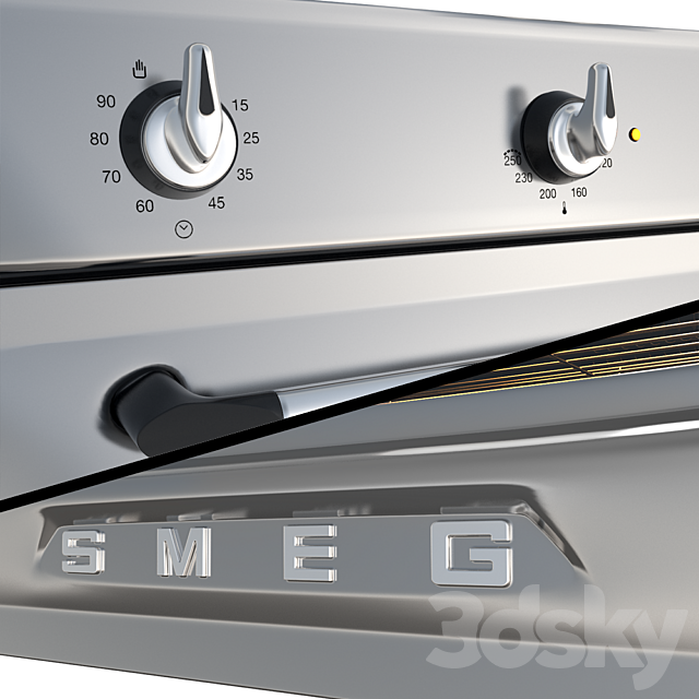 Oven Smeg SF6903X 3DSMax File - thumbnail 2