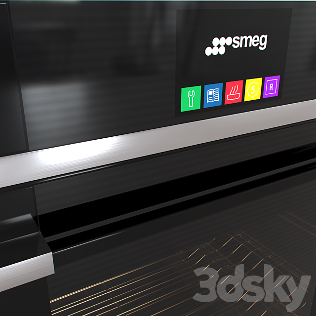 Oven Smeg SFP140N 3DSMax File - thumbnail 3