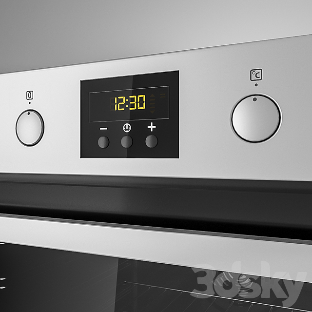 Oven Zanussi 3DS Max Model - thumbnail 2