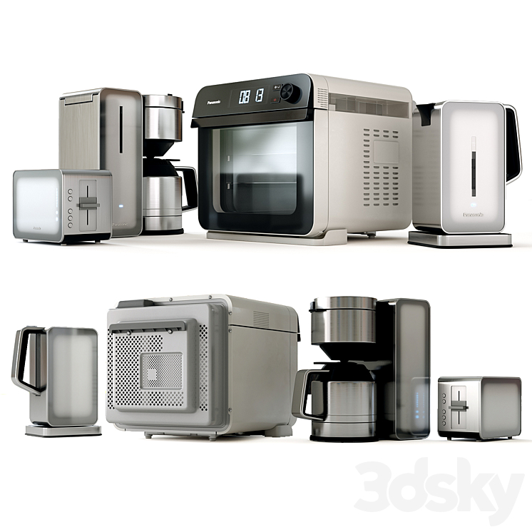 Panasonic kitchen set 3DS Max - thumbnail 1