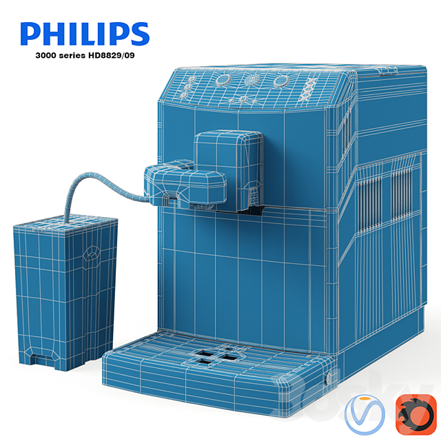 Philips 3000 series HD8829 _ 09 3ds Max - thumbnail 3