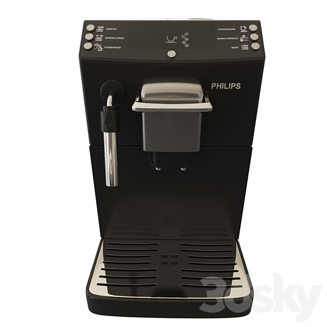 Philips Coffee Machine 3ds Max - thumbnail 2