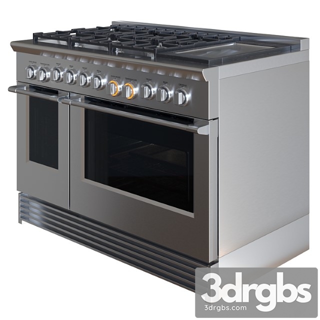 Professional gas range 2 3dsmax Download - thumbnail 1