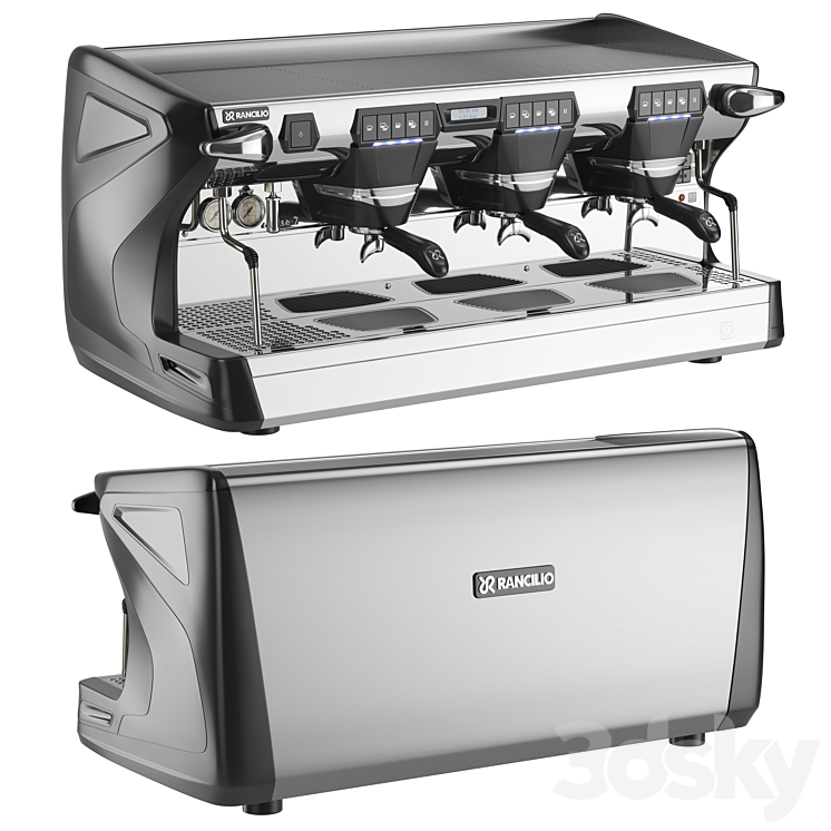 rancilio classe 7 coffee espresso machine maker 3DS Max Model - thumbnail 1