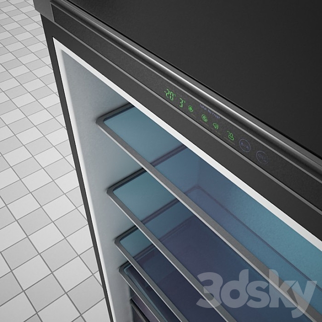 Refrigerator 3DS Max Model - thumbnail 3