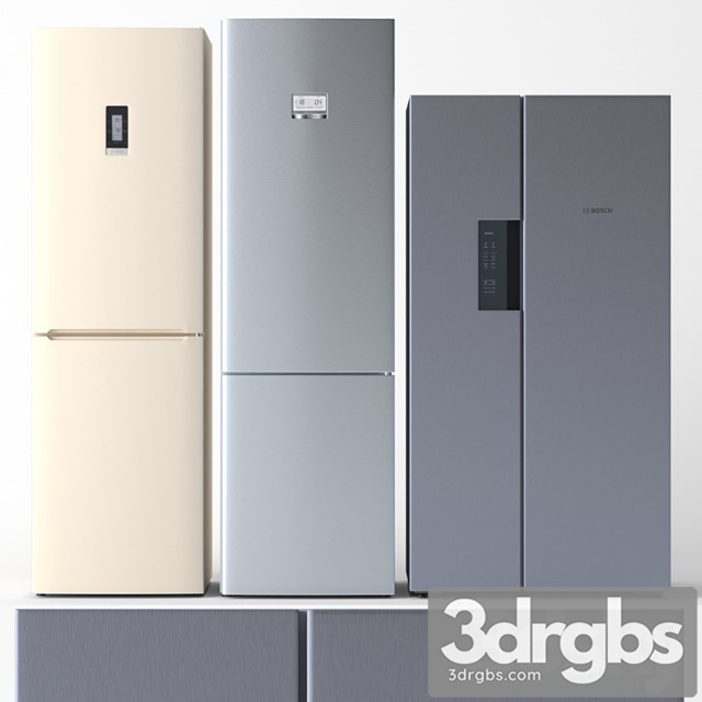 Refrigerator bosch 2 3dsmax Download - thumbnail 1