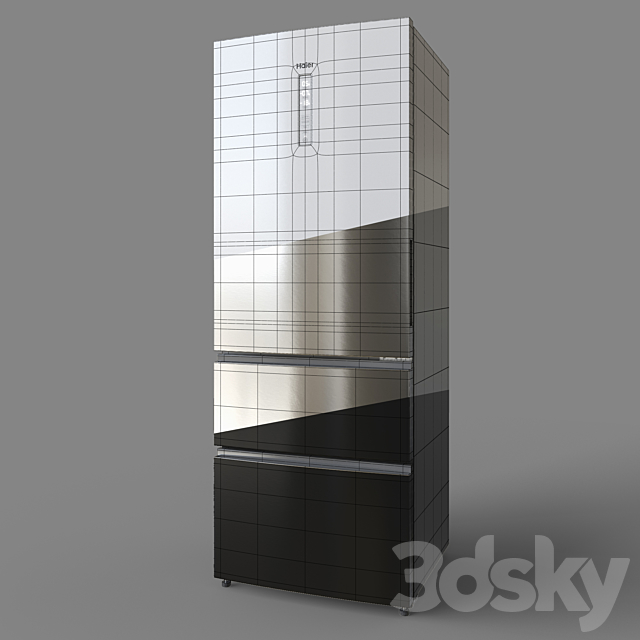 Refrigerator Haier A3FE742 3DS Max Model - thumbnail 2