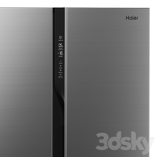 REFRIGERATOR HAIER HRF-535DM7RU 3DSMax File - thumbnail 3