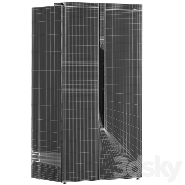 REFRIGERATOR HAIER HRF-535DM7RU 3DSMax File - thumbnail 4