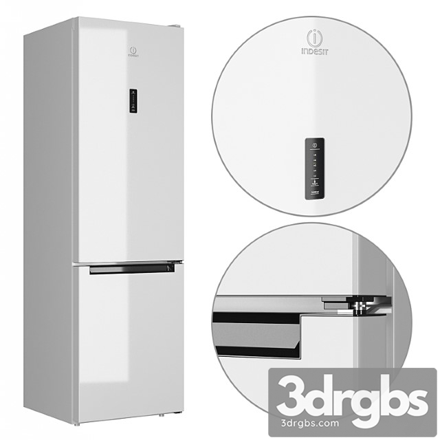 Refrigerator indesit df 5200 w 2 3dsmax Download - thumbnail 1