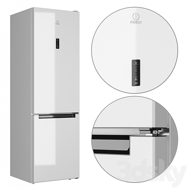 Refrigerator Indesit DF 5200 W 3DSMax File - thumbnail 1