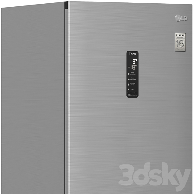 Refrigerator LG DoorCooling 3DSMax File - thumbnail 3