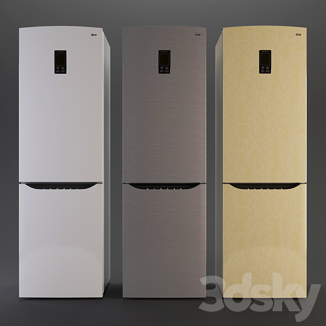 Refrigerator LG GA-B489SMQZ 3DSMax File - thumbnail 1