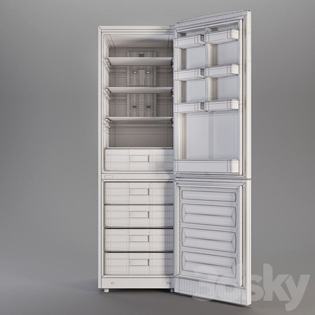 Refrigerator LG GA-B489SMQZ 3DSMax File - thumbnail 3