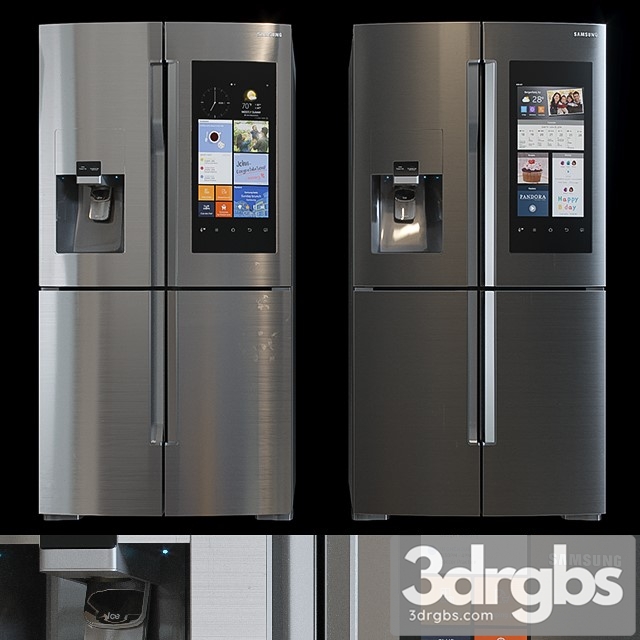 Refrigerator Samsung R 3dsmax Download - thumbnail 1