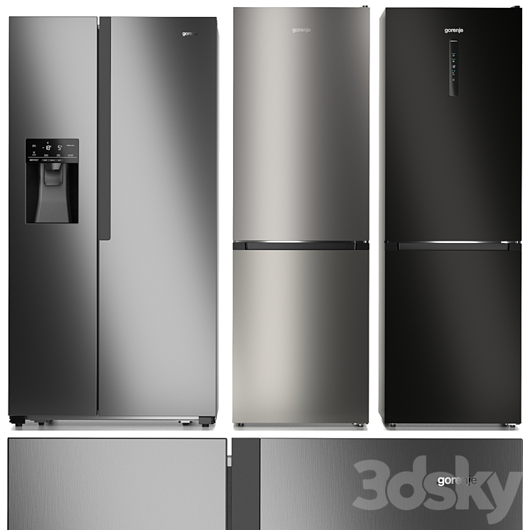 Refrigerator set Gorenje 3DS Max - thumbnail 1