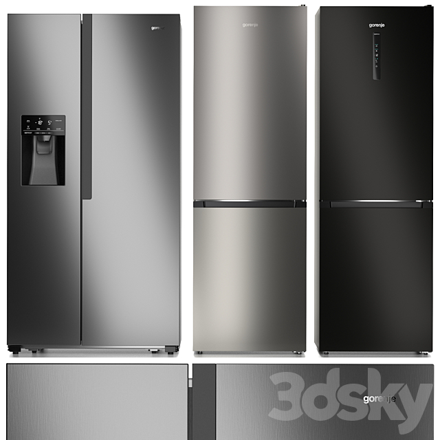 Refrigerator set Gorenje 3DSMax File - thumbnail 1