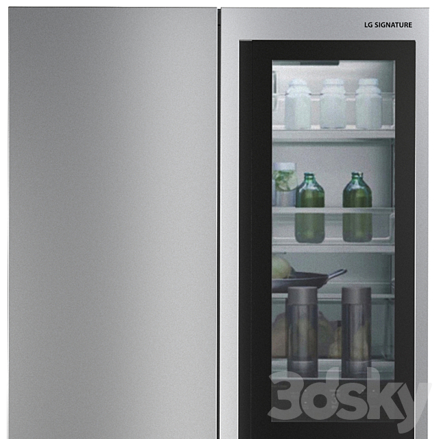 Refrigerator set LG 5 3DSMax File - thumbnail 5