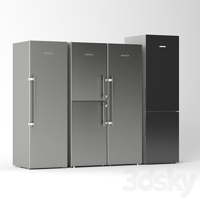 Refrigerator set Liebherr 3DSMax File - thumbnail 3