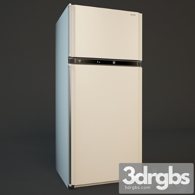 Refrigerator sharp sj-xe700mbe 2 3dsmax Download - thumbnail 1